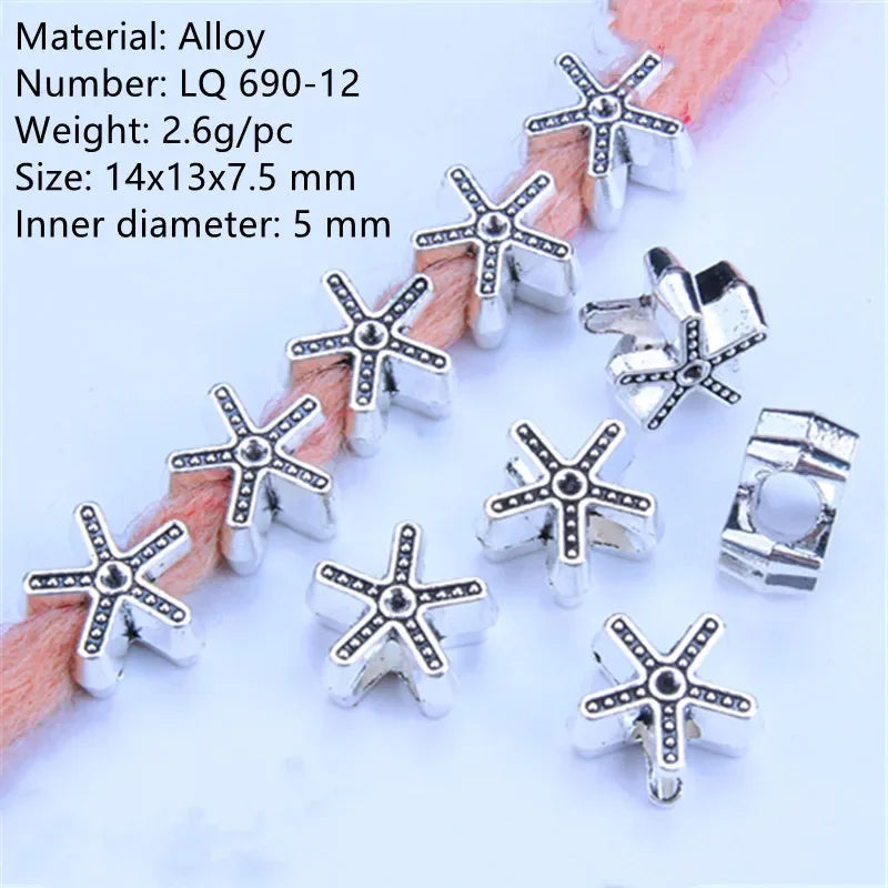 5-Piece Metal Dreadlock Hair Jewelry Braid Bead Accessories