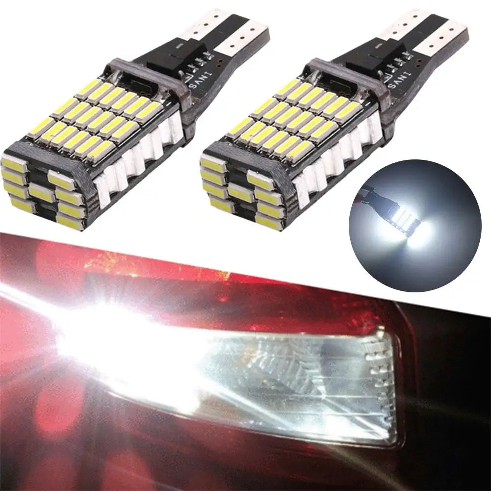 9V-16V DC12V car Error Free 921 912 T10 T15 W16W Led Reverse Light, 24Smd 3030 Led Bulb 1500 Lumens Extremly Bright Quake
