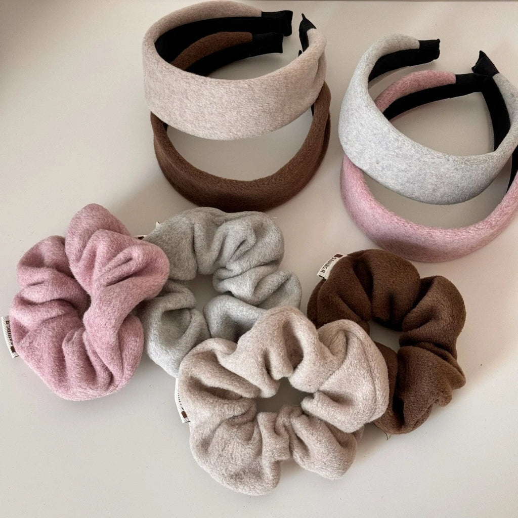 Solid Color Retro Wool Fabric Headband KoreanSimple Autumn/Winter High-Quality Hair Bands Beauty Wash Face Headband for Women Quake