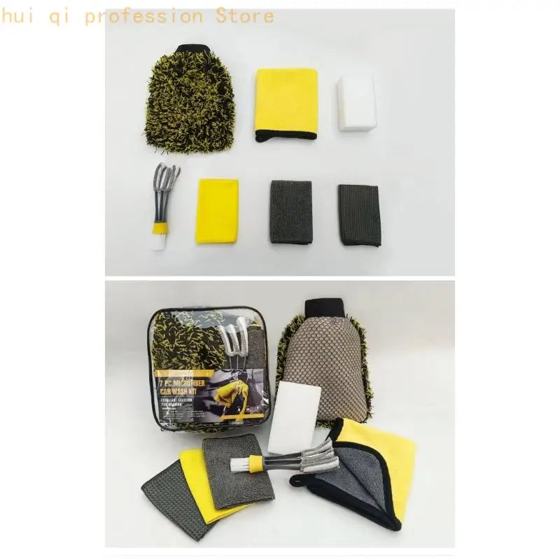 Gentle Car Cleaning with Varied Texture Microfiber Cleaning Pieces H8WE Quake