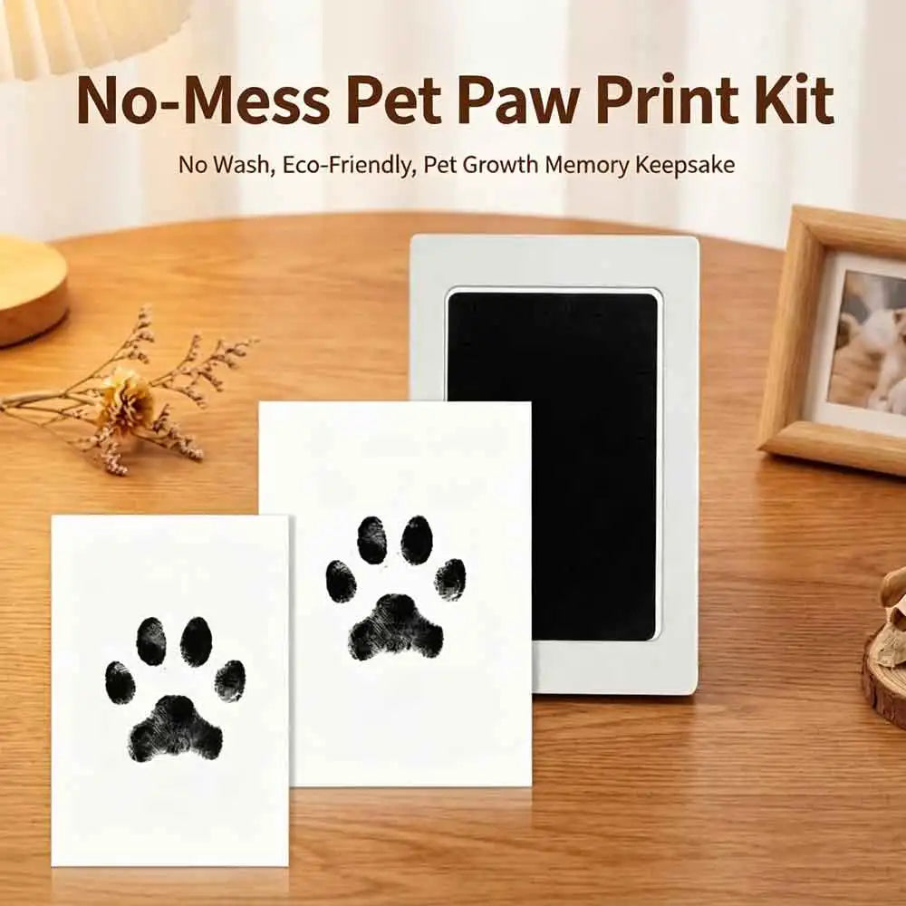 VVOCCI Pet Dog And Cat Paw Print Ink Set Pad Safe Non Toxic Baby Handprints Wash Free Easy Clean DIY Footprints Pet Souvenirs Quake