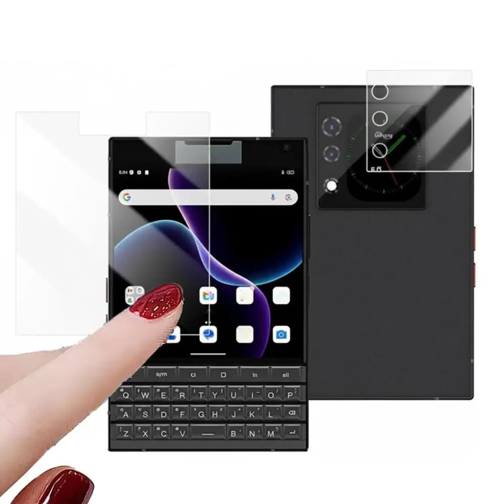 For Unihertz for Titan2 HD Hydrogel Film Main Screen, Secondary Screen, Front Screen, Keyboard, Business Phone Soft Film 2 Sets Quake