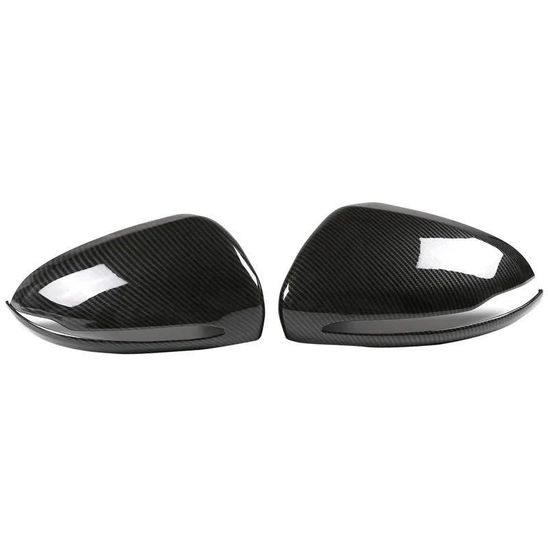 For Mercedes-Benz E GLC S C Class W205 W213 X253 W222 W238 LHD Car Rearview Side Mirror Cover Wing Cap Exterior Rear View Trim Quake Carbon