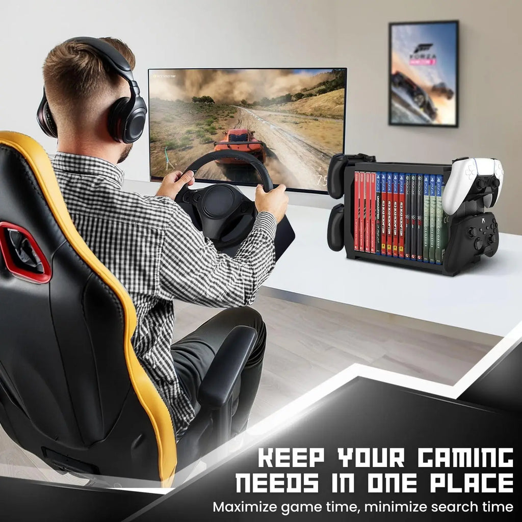 PS5 multifunctional gaming CD storage medium, headphone holder, stand Quake
