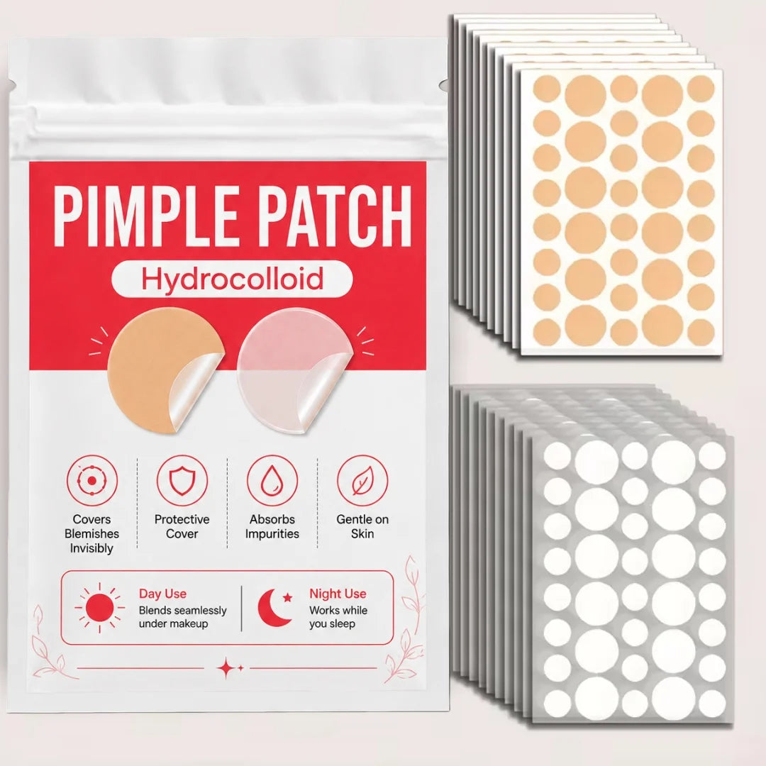 360/720Pcs Hydrocolloid Facial Concealer Patches, Nude & Clear 2 Shades, Invisible Blemish Cover Stickers, Day & Night Use Quake