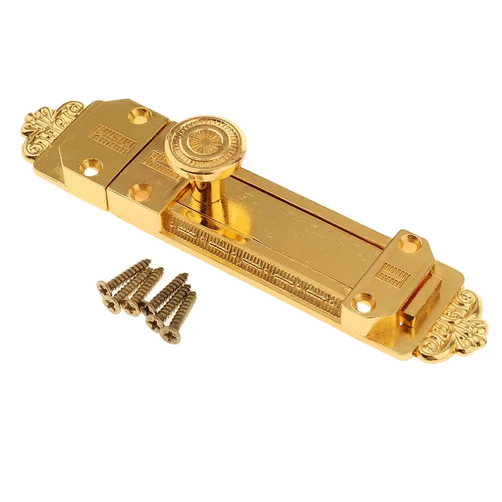 Vintage Window Bolt Lock Zinc Alloy Antique Bronze Fastener for Cupboard Door Interior Closet Protection Quake Gold