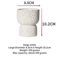Simple Cement Household Aromatherapy Candles Empty Cups DIY High-value Handicrafts Indoor Candle Holders Decorative Ornaments Quake large beige white