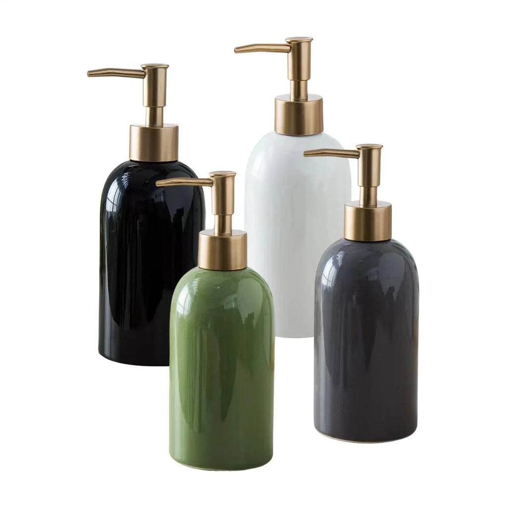 Travel Hand Liquid Pump Bottle Bedroom Replacement Ceramic Soap Dispenser for Makeup Quake
