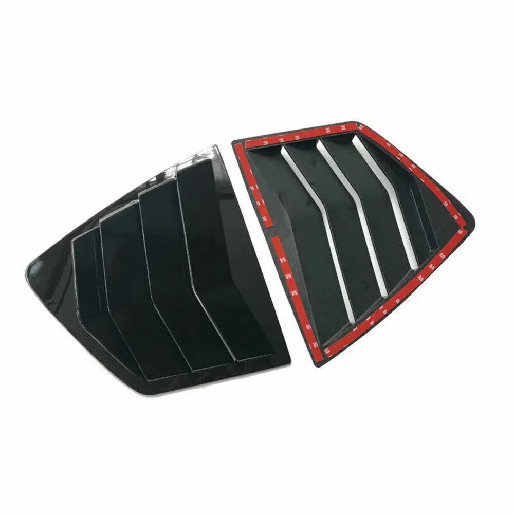 For Honda Accord 8th Sedan 2008-2013 Car Rear Louver Window Side Shutter Cover Trim Sticker Vent Scoop ABS Carbon Fiber Black Quake