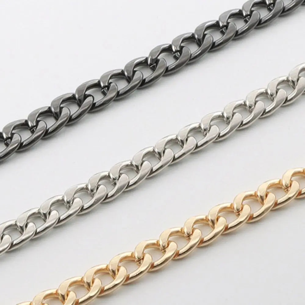 Fashion 120cm Bag Chains Replacement Metal Alloy Handbag Handle Chain Purse Chain Belt Quake
