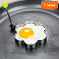 5 Styles Fried Egg Mold DIY Breakfast Pancake Shaper Stainless Steel Omelette Mould Frying Egg Cooking Tools Kitchen Accessories Quake Style 3