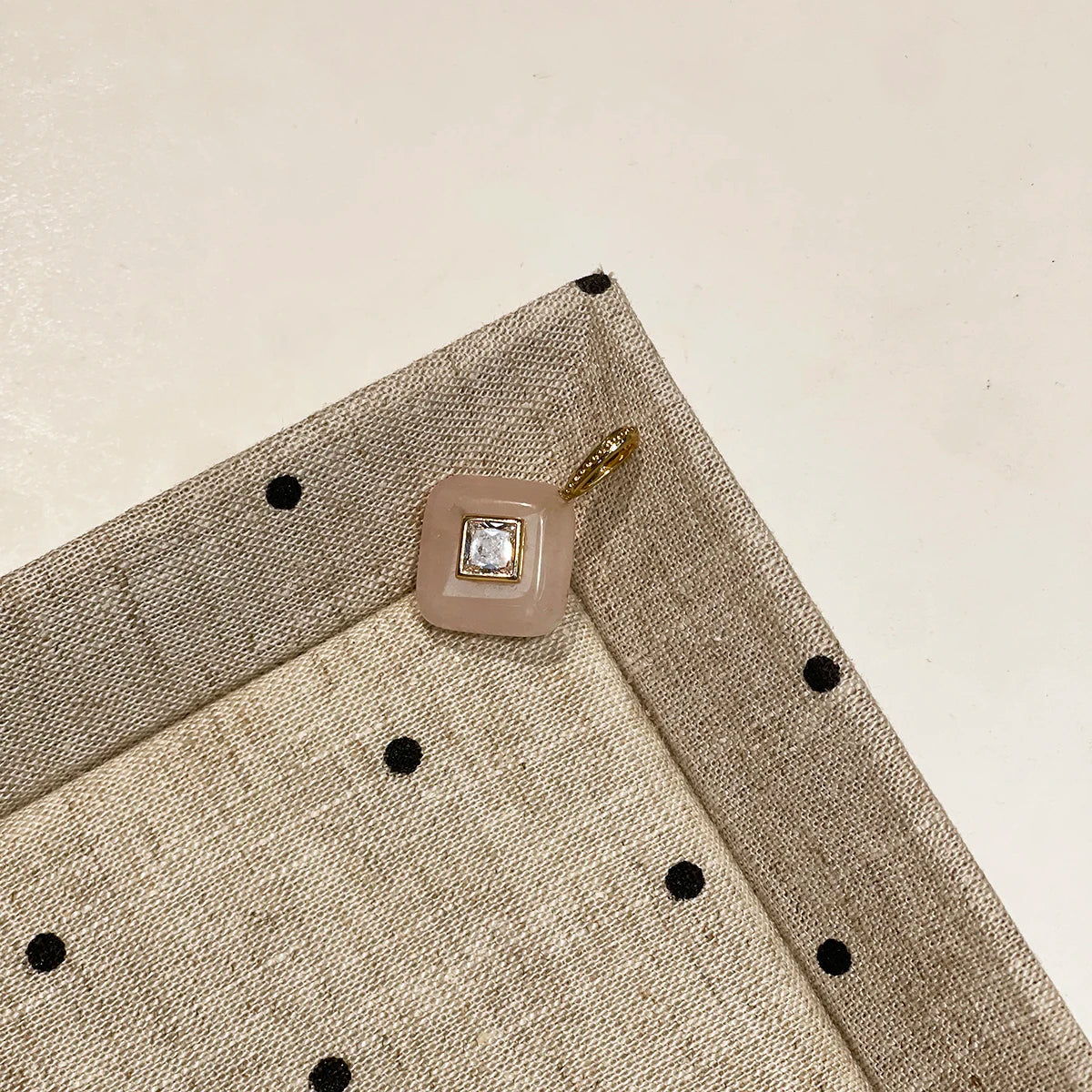 Natural Stone Rose Quartz/Lapis Lazuli Diamond Small Pendant 17x25mm For Jewelry Making DIY Necklace Bracelet Earrings Accessory Quake Rose Quartz