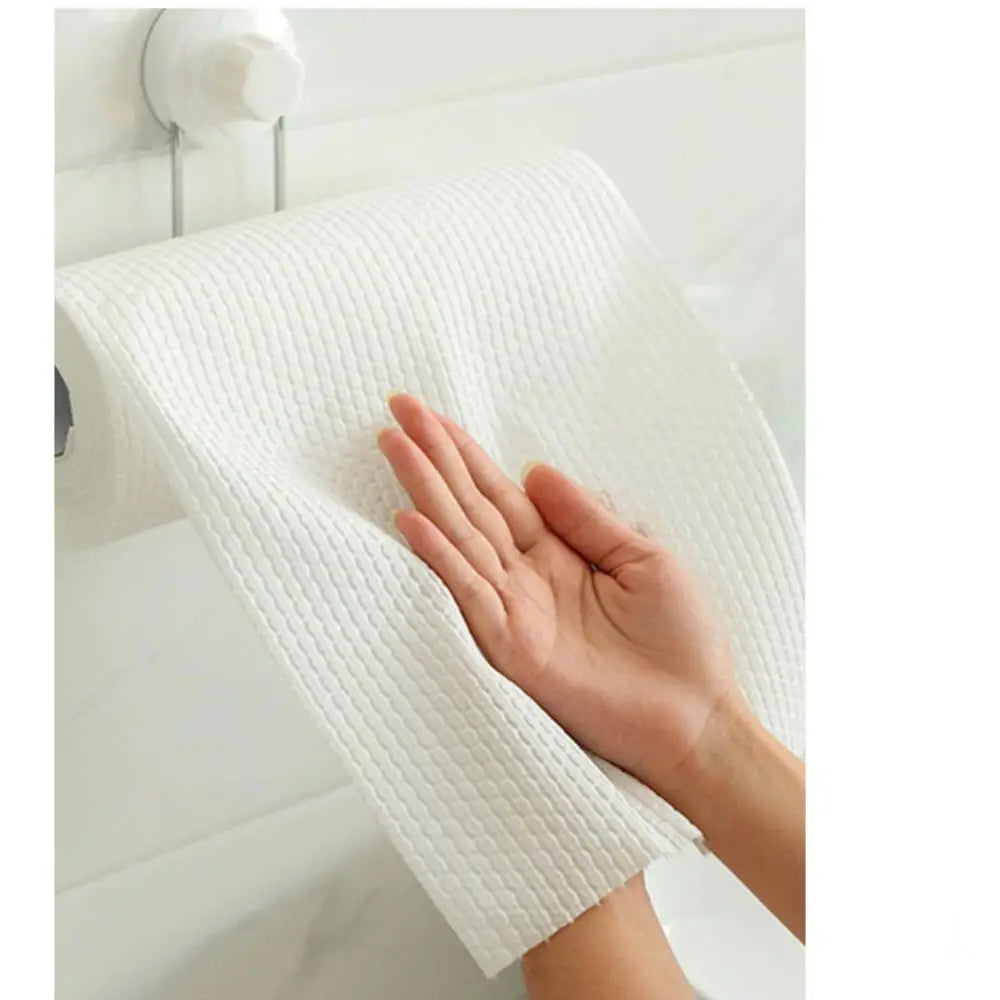 Thickened Non-woven Kitchen Paper Absorbent Towel Dish Paper Water Oil Absorbing Paper Cleaner Wipes Oil-removing Tissue Quake