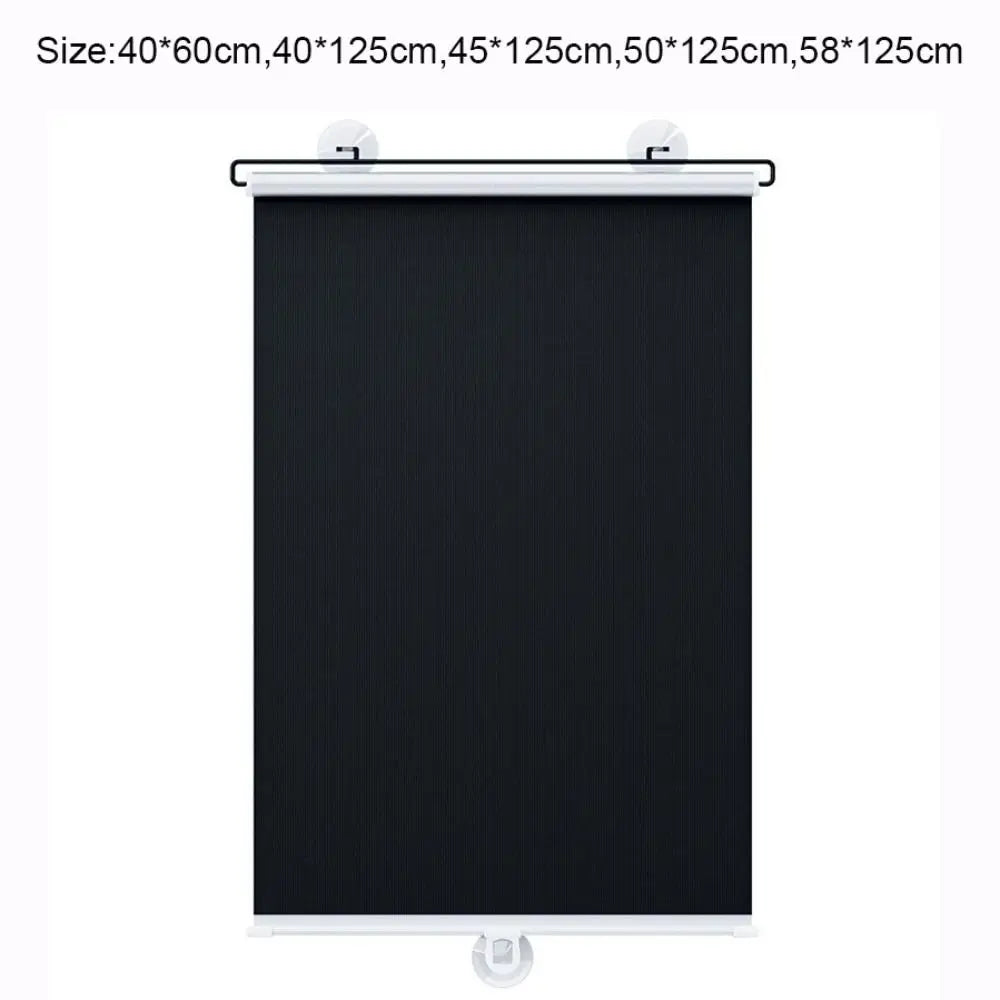 New Retractable Roller Blinds Suction Cup Black Blackout Curtain Portable Car Window Sun Visors Auto Truck Quake
