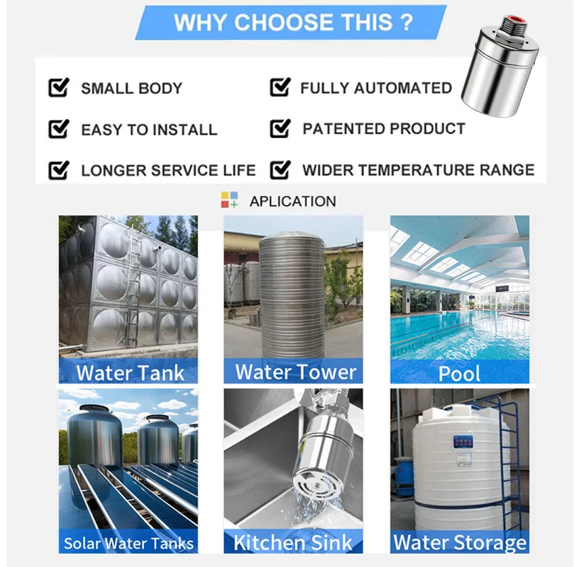 High End Water Level Control Valve Wholesale Ball Type Stainless Steel Float Ball Valve for Water Tower Quake