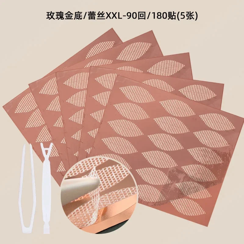 72-240pair Gauze Lace Mesh Olive-shaped Eyelid Paste-shaped Invisible Natural Double Fold Eyelid Shadow Tape Sticker Beauty Tool Quake rsgd ls XXL 90pairs