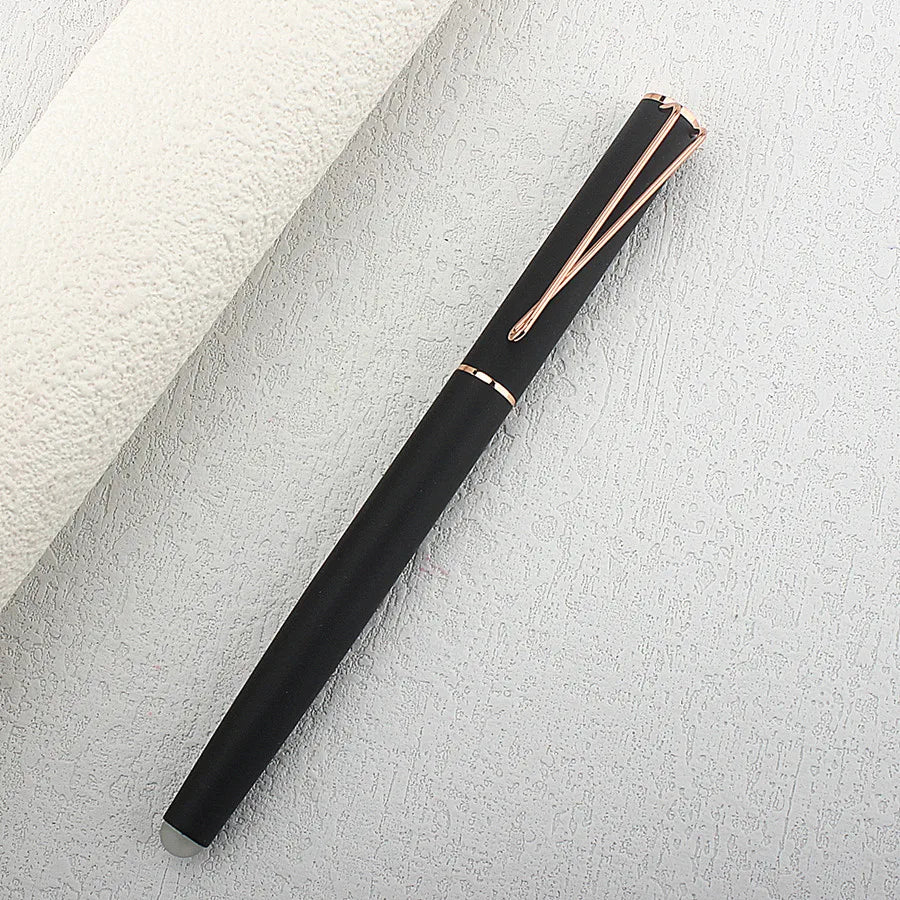 Luxury Metal Fountain Pen Rose Gold Clip EF Nib Ink Pen Luxury Writing Pens for Stationery Business Office School Supplies Quake