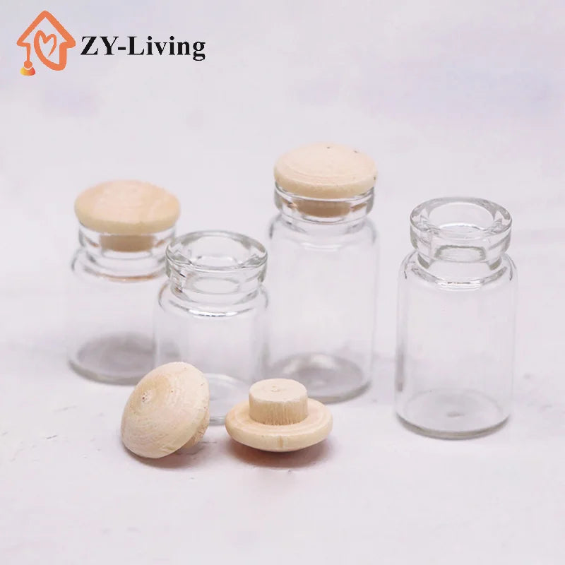 4Pcs/set Doll House Mini Candy Jar Kitchen Food Play Scene Transparent Storage Jar Quake