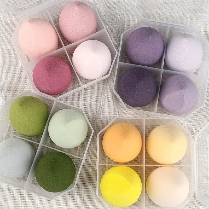 4Pcs Make Up Accessories Beauty Egg Cosmetic Puff Powder Foundation Sponges Puff Women Beauty Tools Makeup Sponge Blender Quake