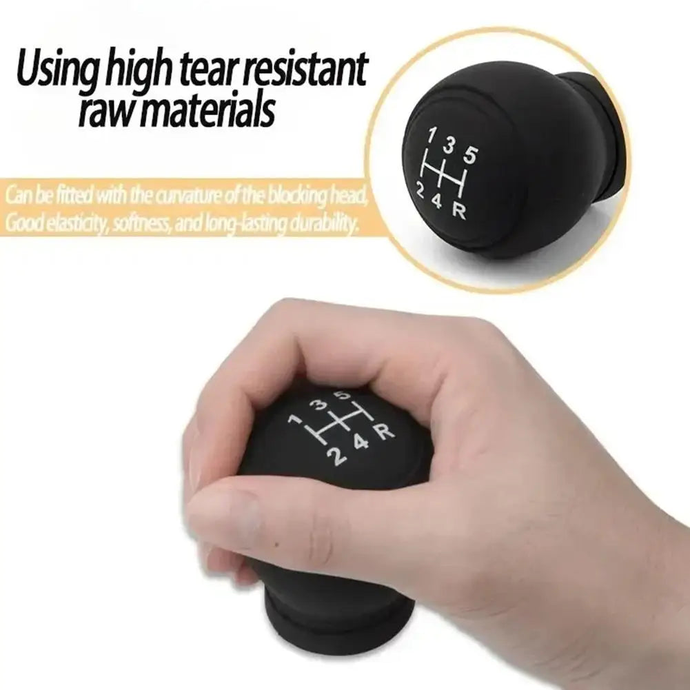 Universal Silicone Gear Shift Knob Cover Gear Rod Protect Case Dustproof WaterProof Lever Handle Skin Nonslip Manual Shifter Quake