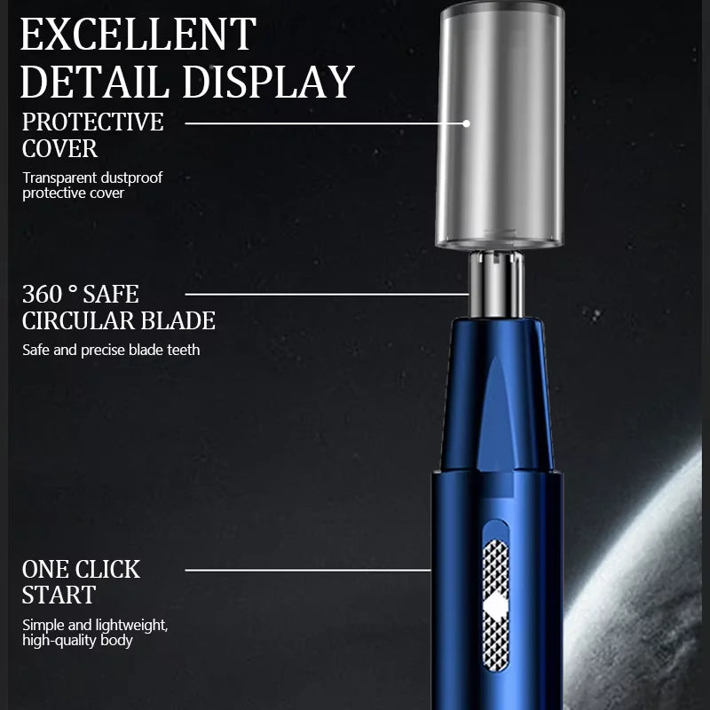 2 In 1 Electric Nose Hair Trimmer USB Charging New High Quality Ear Hair Removal Multi-kinetic Shaving Tools Quake