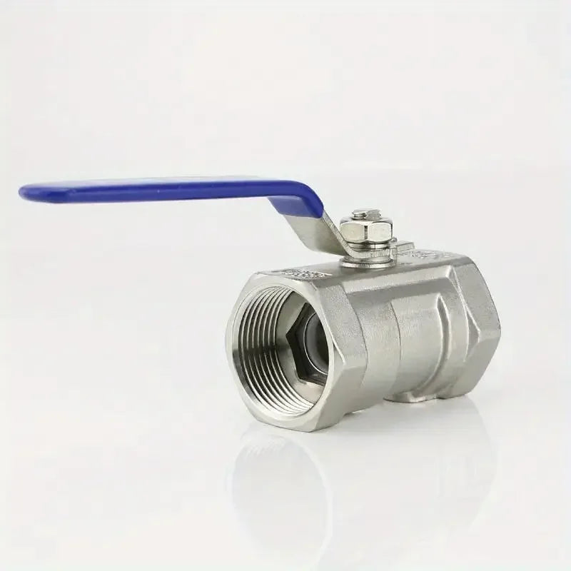 Stainless Steel Ball Valve with Vinyl Handle - Female BSP Thread, Available in Sizes 1/4", 3/8", 1/2", 3/4", 1", 1-1/4", 1-1/2" Quake