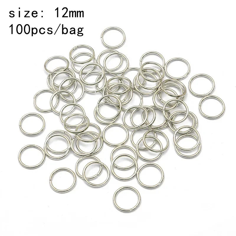 5-100pcs Sliver Gold Hair Rings Hair Braids Dreadlock Beads Charms African Braids Cuffs Hair Rings Jewelry Clasps Accessories Quake 100pcs 12mm NO.18