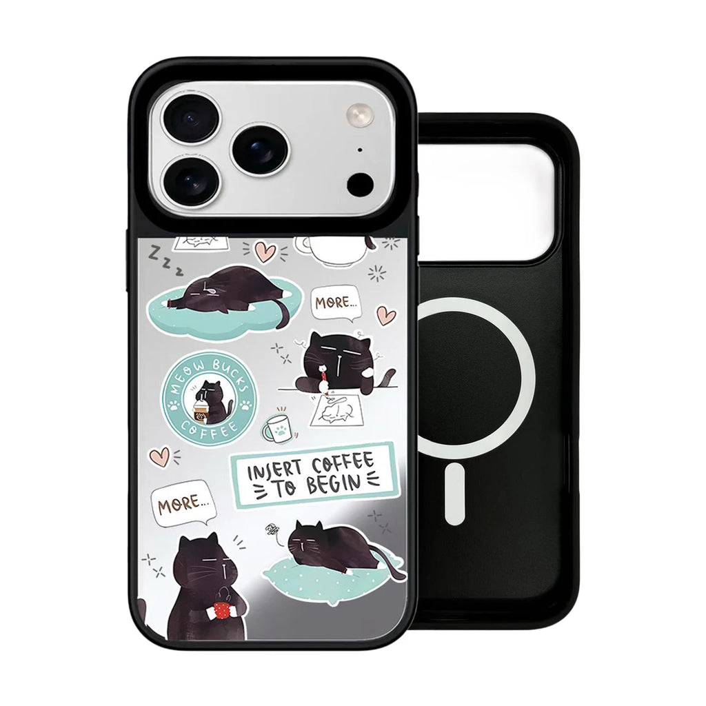 6090486 Mirror Surface Magnetic Phone Case Cover for IPhone 13 14 15 16 17 18 Pro Max Case Quake mirror (MagSafe) iPhone 18