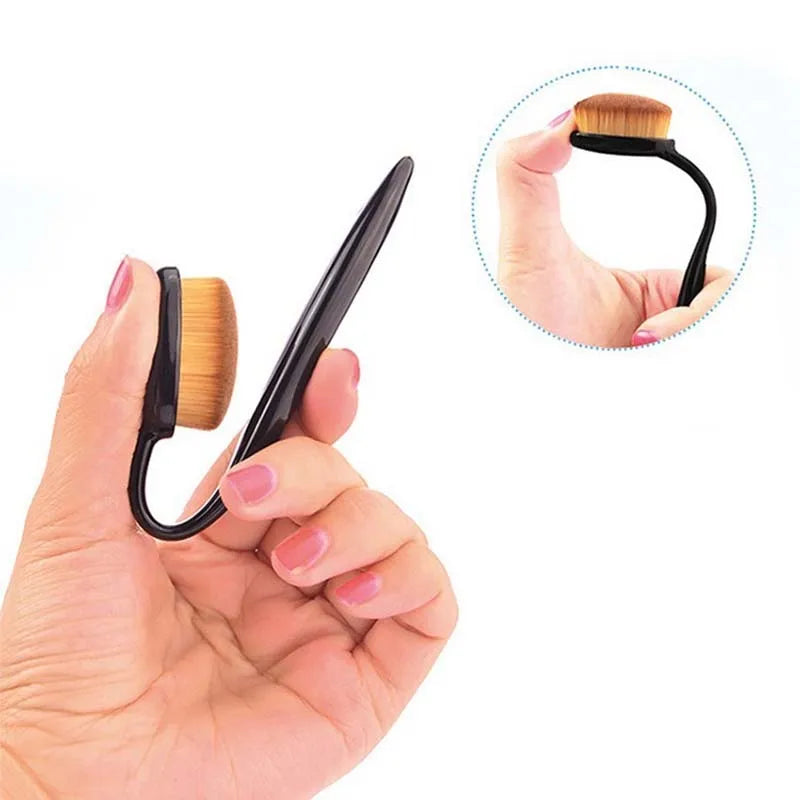 1/2/5/10PCS Large Foundation Brush Toothbrush Shape Makeup Make Up Tool Get Fast Even Application of Creams and Powders Cosmetic Quake
