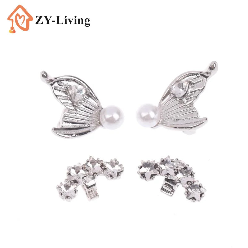 DIY Headphone Decor Clips, Removable Zircon Diameter Buckle Ornaments, Easy Install Earbud Decoration For Wireless Headphones Quake
