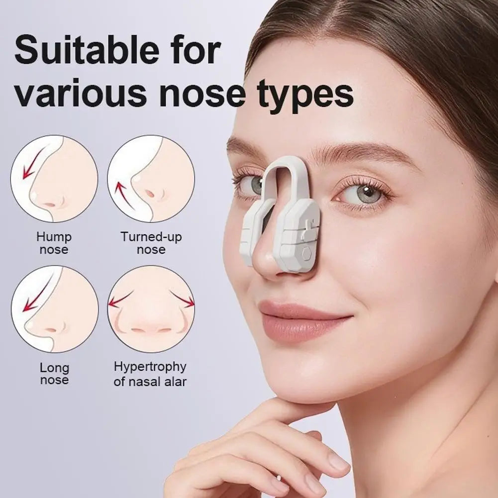 Japanese Nose Lifter EMS Microcurrent Vibration Silicone High Nose Bridge Sculpting Tool Women Daily Beauty Quake