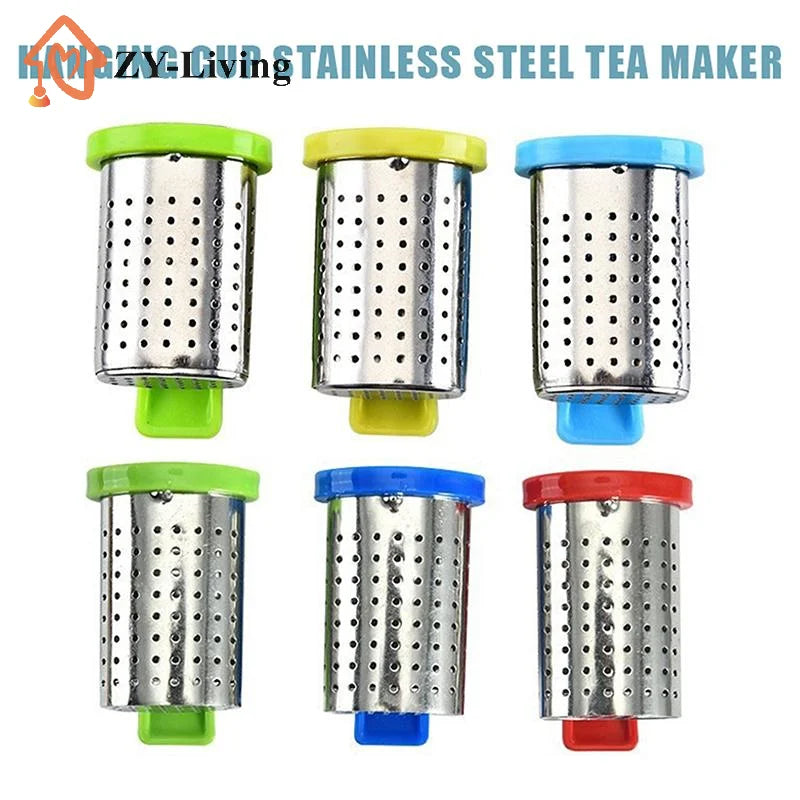 Tea Infusers Strainers Sieve Stainless Steel Infusers Teaware Tea Leaf Filter Diffuser Infusor For Daily Loose Leaf Tea Brewing Quake