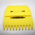 Multifunctional Garden Leaf Grabber Leaf Rake Portable Hand Tool for Collecting Fallen Leaves and Debris in Outdoor Yard Quake yellow