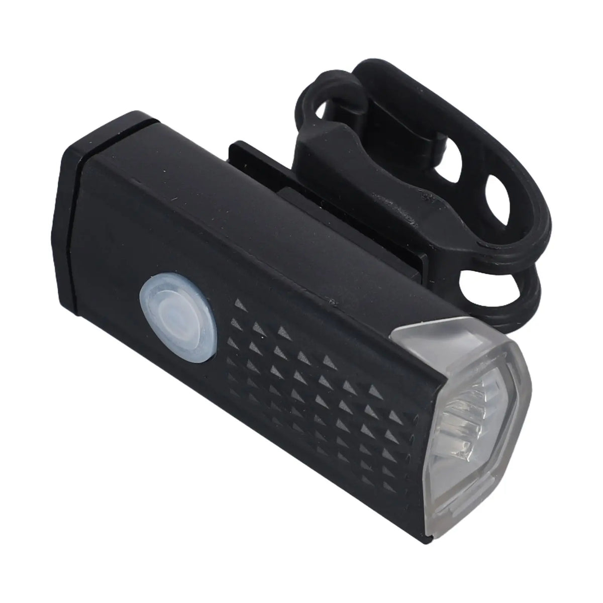 USB Rechargeable Bicycle Front Light 300 Lumens Headlight With Tail Light Set Multiple Modes 1200mAh Battery Cycling Quake Black