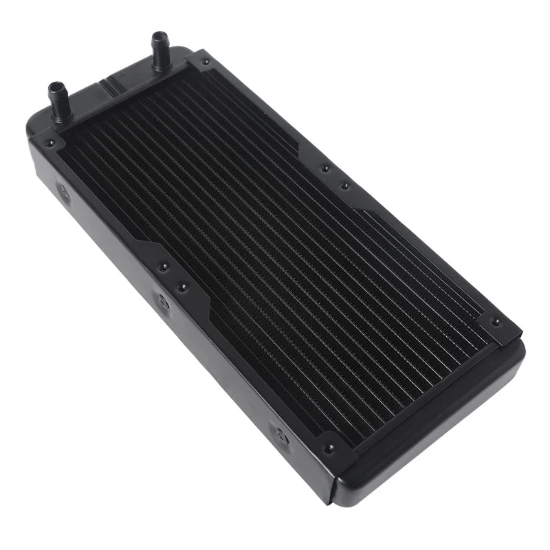 K1KF 360mm 18 Tube Computer Water Cooling Radiator G1/4 Female Thread Heat Dissipation for Computer PC CPU Water Cool System Quake 240mm Straight mouth Aluminum