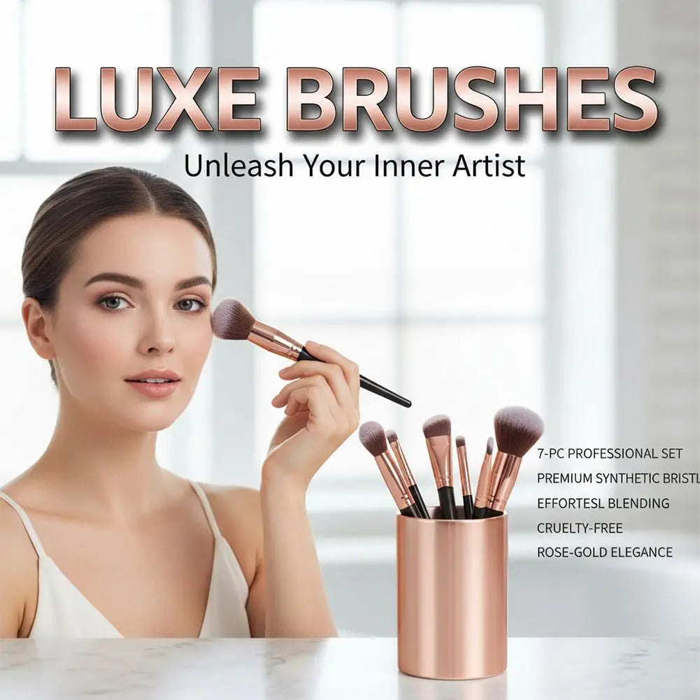 7PCs/Kit makeup brush custom Women Essential Foundation Makeup Brushes for Powder Concealers Eye Shadows Blush Make Up Brushes Quake