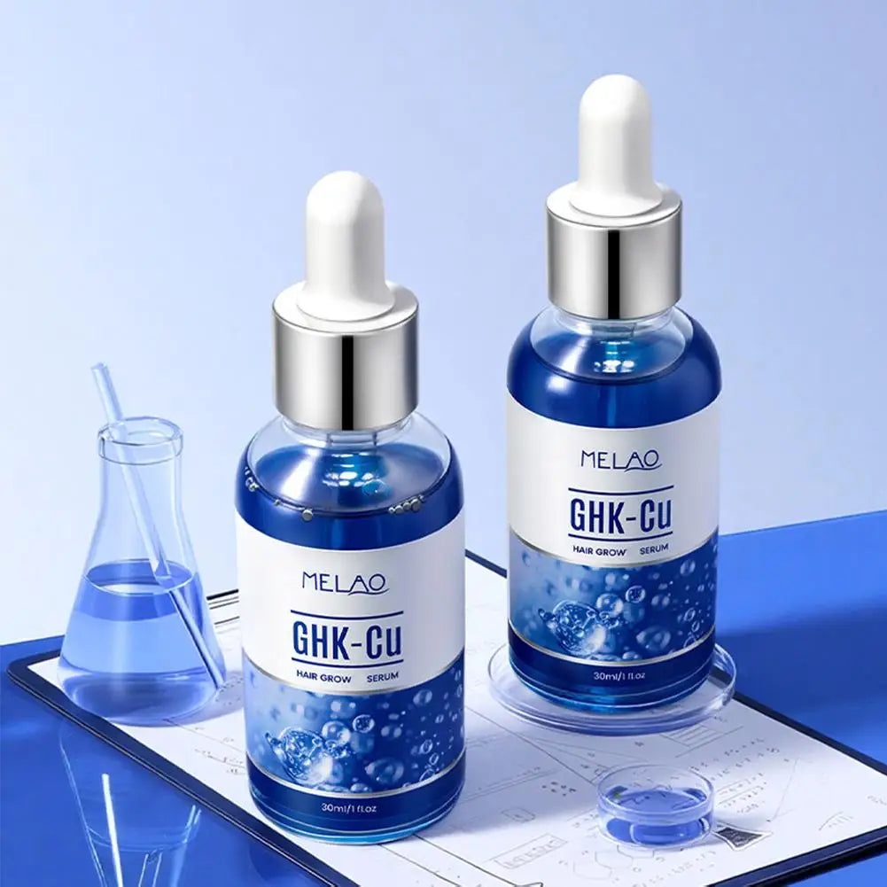 Copper Peptide Hair Serum Ghk-Cu Peptide for Hair Growth Scalp Moisturizer Advanced Regrowth Treatment Root Strengthen Hair Oil Quake
