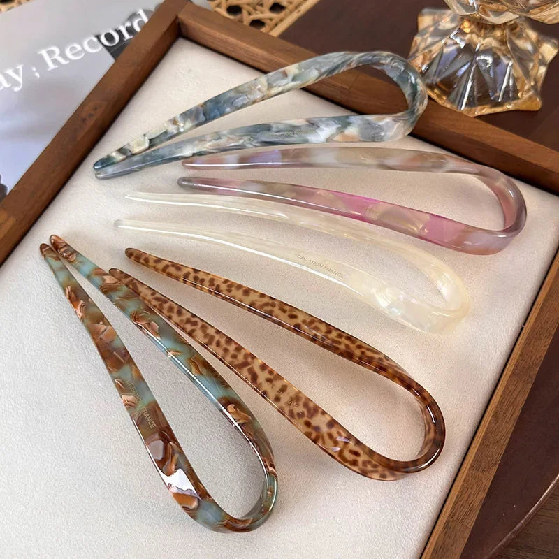 Hair Stick for Women Girls Retro Elegant Chinese Style Hair Styling Accessories Hairpins Barrettes Headdress Headwear Quake