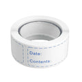 125pcs/roll Blank Date Writable Label Sticker Kitchen Refrigerator Food Storage Classification Labels for Container Jar Mark Tag Quake Blue