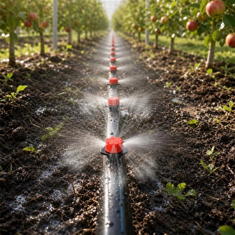 8 Holes Adjustable Mini Garden Sprinklers Automatic Drip Irrigation Nozzle Watering Hose Dropper DIY Irrigation System Fittings Quake