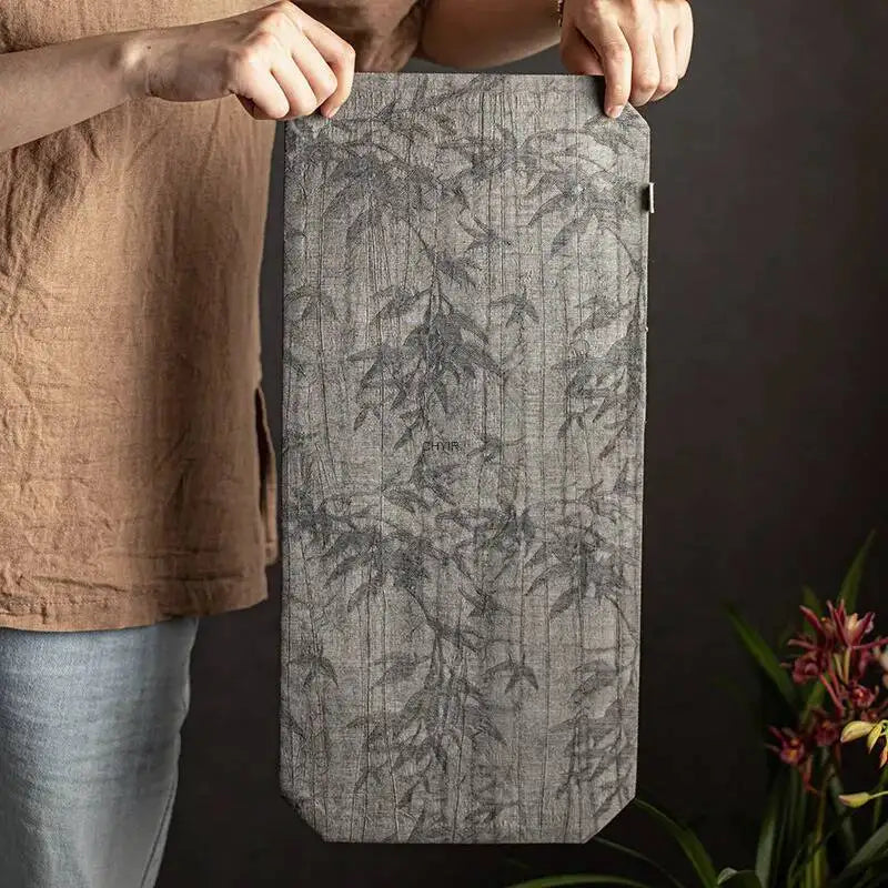 Double-sided Tea Table Dry Bubble Mat Tea Ceremony Accessories Brocade Tea Mat Square Table Towel Quake