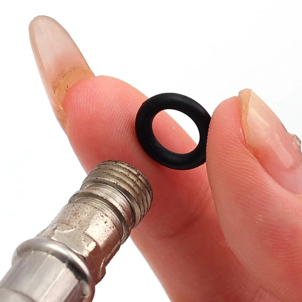 O-ring Repair Set Seal Assortment Kits Black Nitrile O Rings with Storage Box for Plumbing Automotive Machinery Repair Sealing Quake