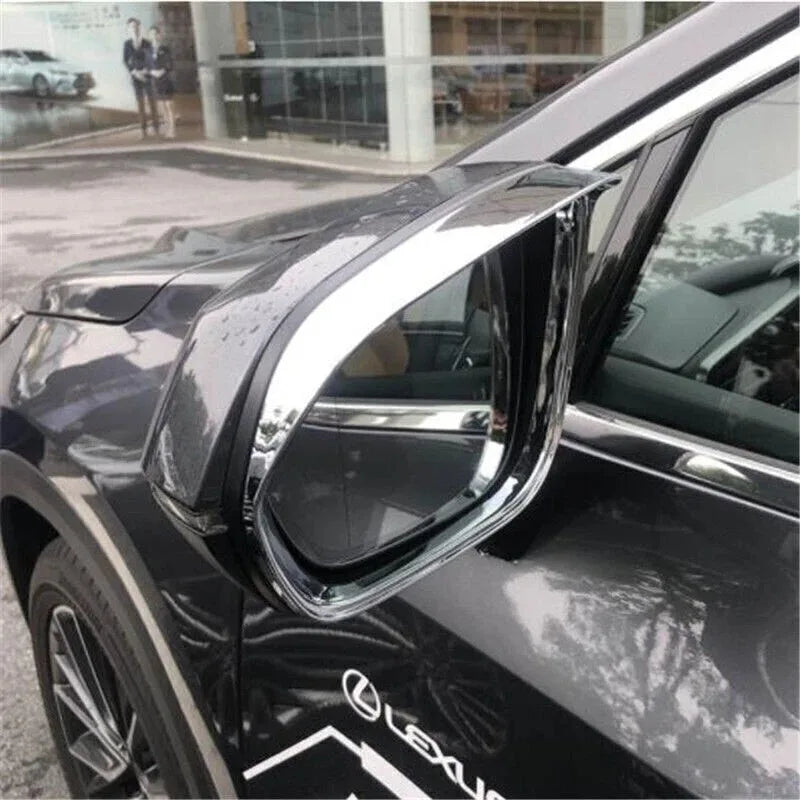 For Lexus NX 250 260 350 2022-2024 2x Car Sticker ABS Exterior Side Mirror Rain Eyebrow Frame Trim Decorative Accessories Parts Quake