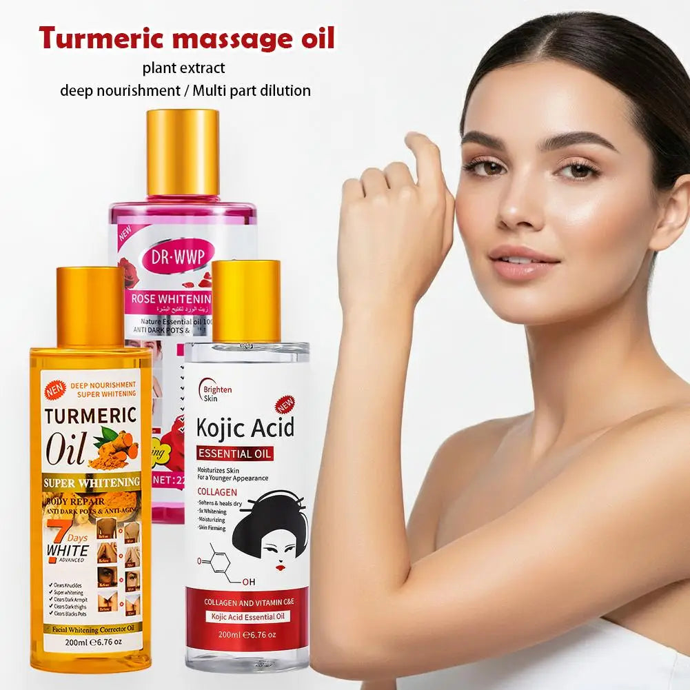 Turmeric Honey Massage Oil 200ml Natural Essential Oils For Deep Tissue Relax Muscles Improve Circulation Scraping Gua Sha Oil Quake