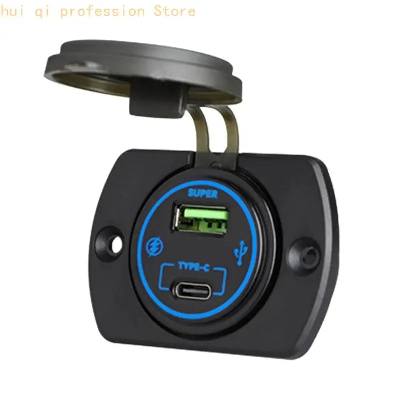 Fast Charging USB PD3.0 Car Chargers For Smartphones And Tablets With ABS Housing And Safety H8WE Quake H8WE3TT310238-N-BL CN
