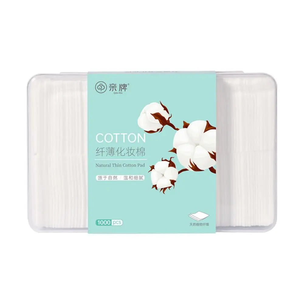 1000Pcs/Box Portable Disposable Double-sided Makeup And Makeup Removal Cotton Pads For Cleaning And Wet Application Quake 1Box