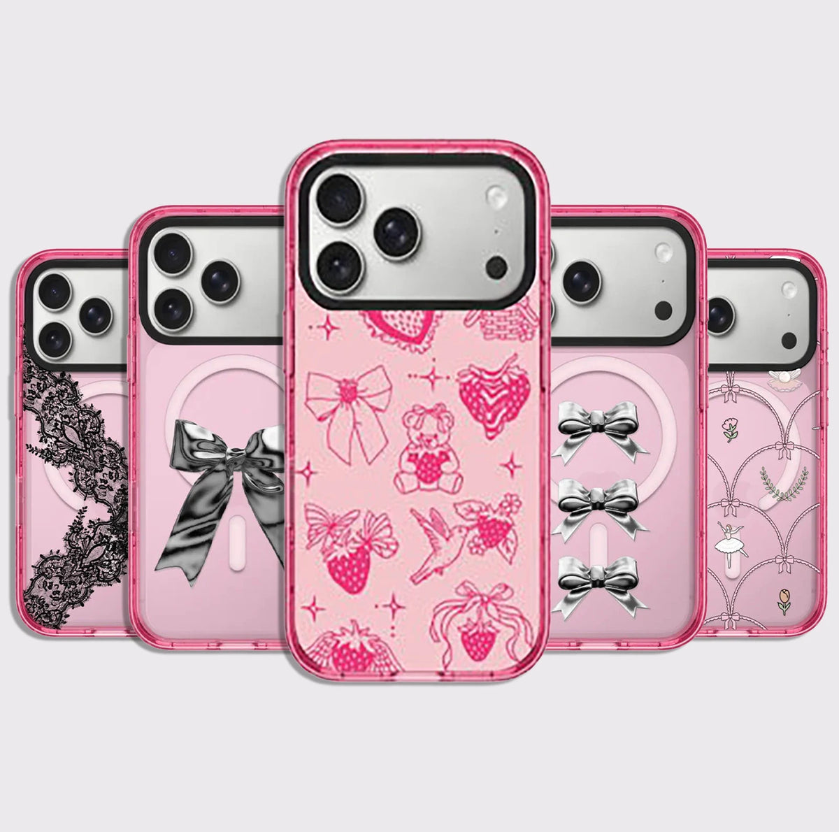 6090854 Pink Border Magnetic Case: Compatible with IPhone 18 17 16 15 14 13 Pro Max 18Pro Quake