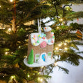 Christmas Tree Pendants Collectible Arts Centerpiece Foam Christmas Decoration for Holiday Birthday Indoor Christmas Tree Office Quake Style C