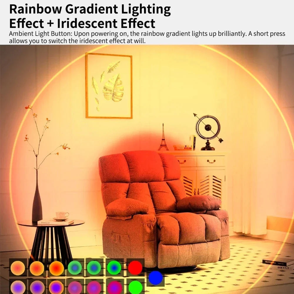 1PC Smart RGB Gradient Night Light Magnetic Motion Sensor Rechargeable Wall Lamp for Bedroom Bathroom Closet Garden Home Decor Quake