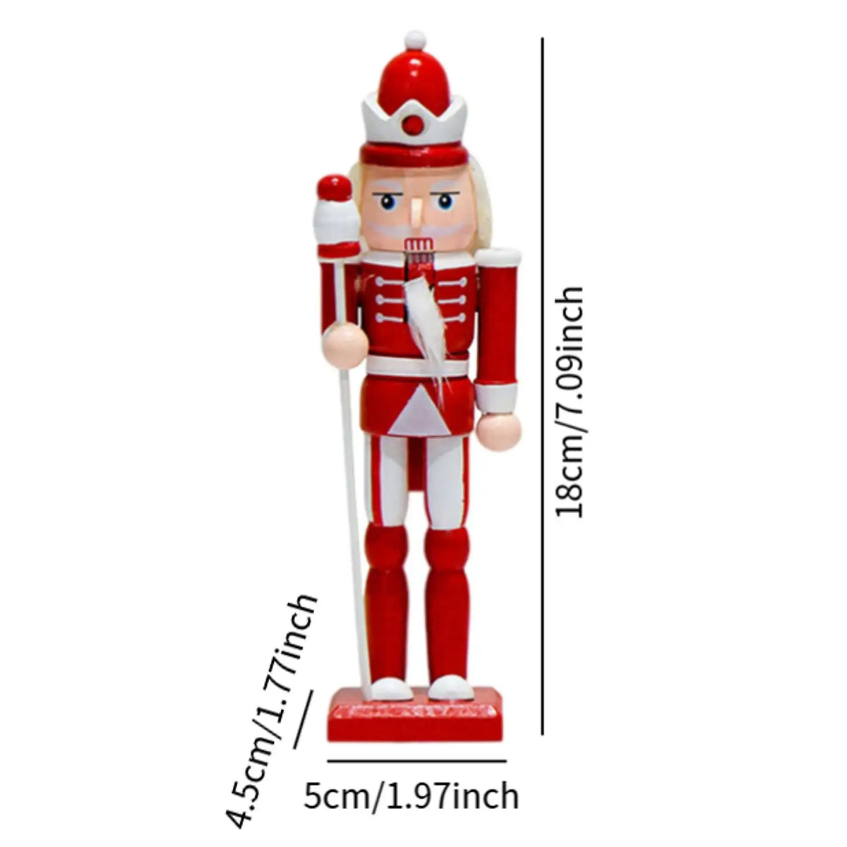 4Pcs Nutcracker Figurines Desk Centerpiece Photo Props Christmas Nutcracker for Party Favors Home Festive Fireplace Quake